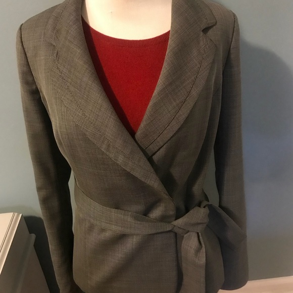 Classiques Entier Atelier Grey Belted blazer -SZ 4 - Picture 1 of 8